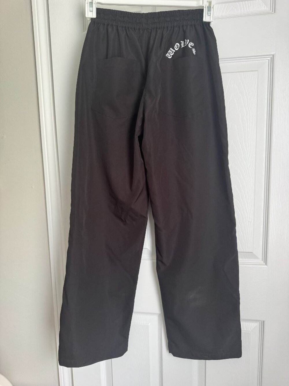 Dual Wolf Chopper Brolic Unisex Track Pants in Black/Black - XS - Picture 2 of 3